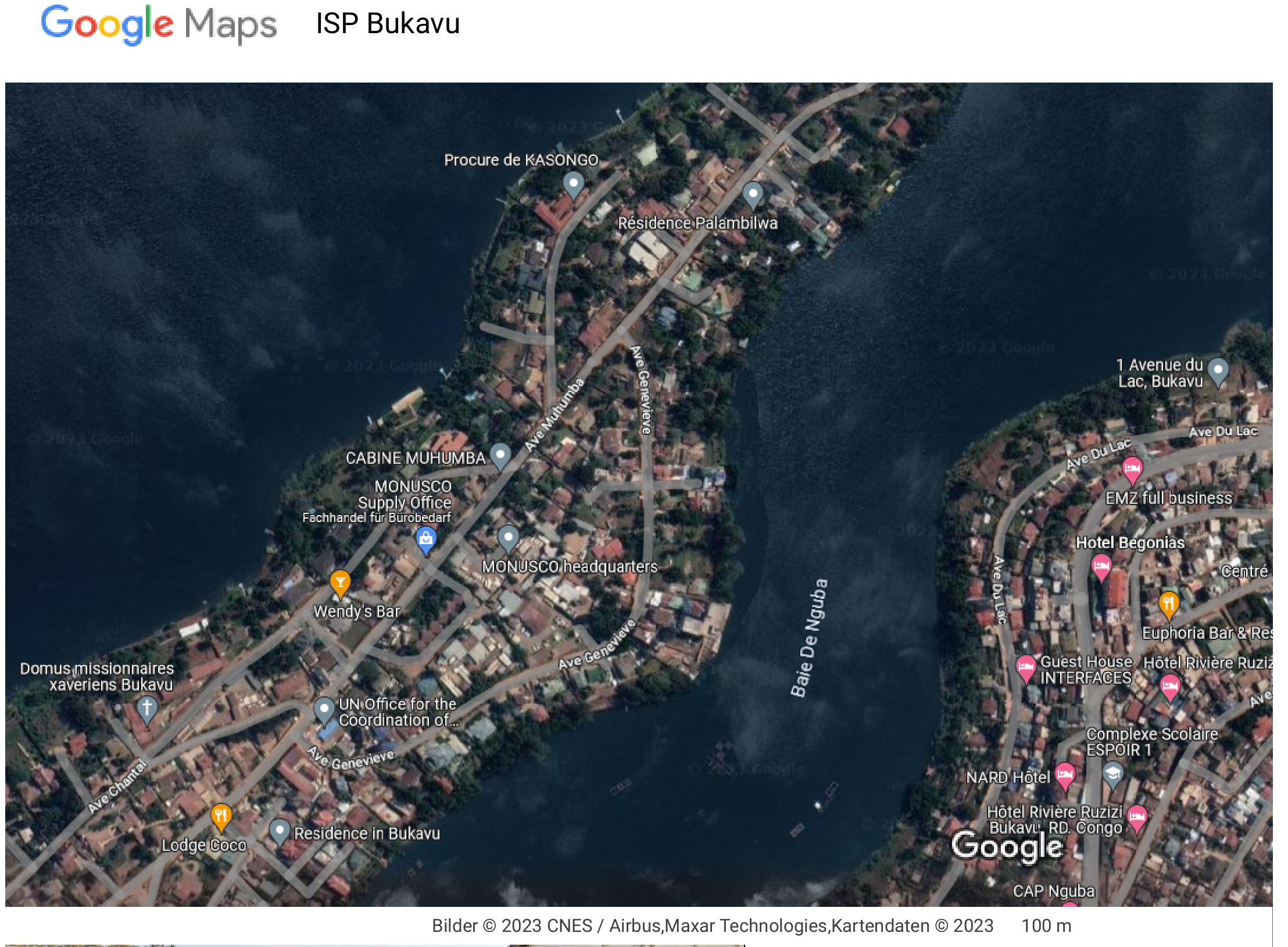 ISP Bukavu Google Maps01 01