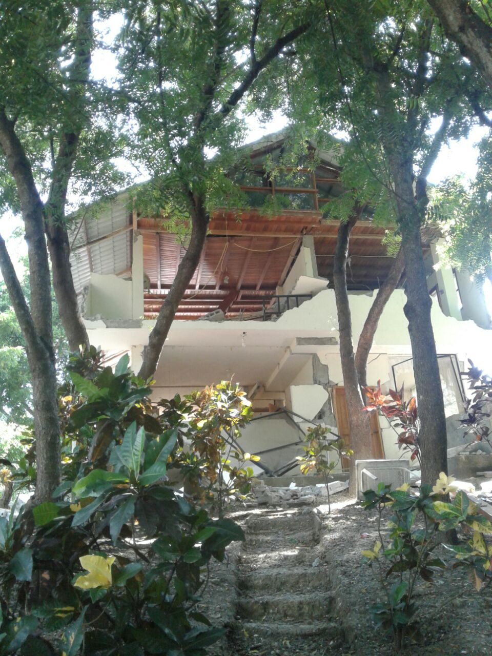 zerstörtes Haus
